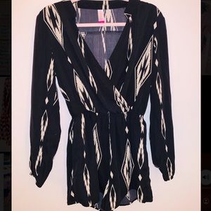 Long sleeve chic romper